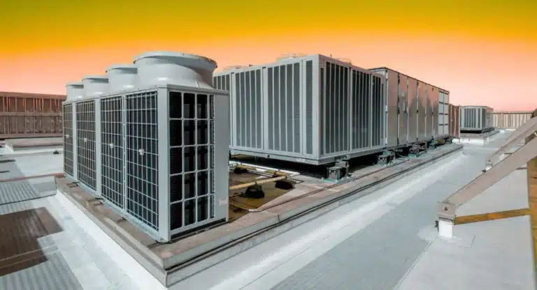 Commercial HVAC rooftop units optimized with SEO for HVAC contractors in Houston